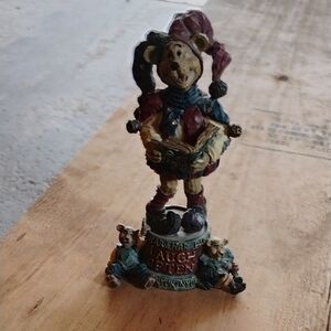 Charming Bear Figurine with Jester Hat
